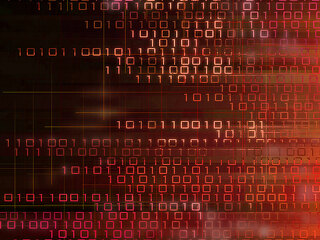 world of digital data. global connections by cyber war binary in