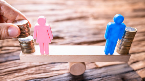 Equal Gender Seesaw Balance