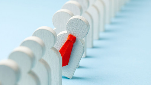 Staff recruitment. Headhunting. Many employees and the choice of