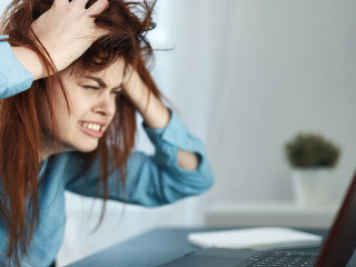 young woman in office