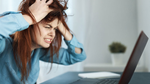 young woman in office