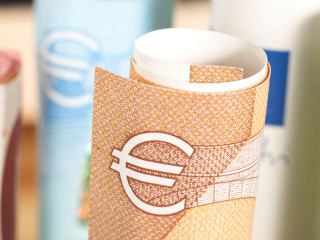 Nahaufnahme von verschiedenen Euro Banknoten