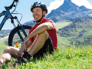 E Bike Bicycle In Austria. Mountain Ebike