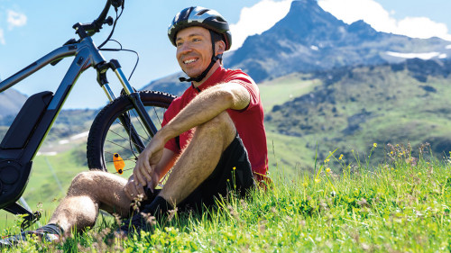 E Bike Bicycle In Austria. Mountain Ebike