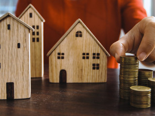 Save to real estate, property owner get money to home concept, s