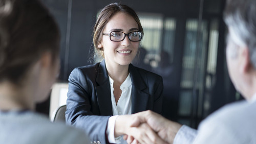 Business people discussion advisor concept