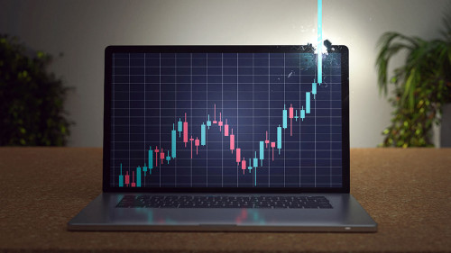 Booming stock price breaks through top of notebook display
