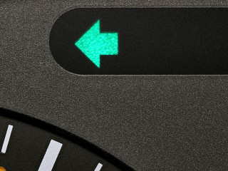 turn signal control light in car dashboard