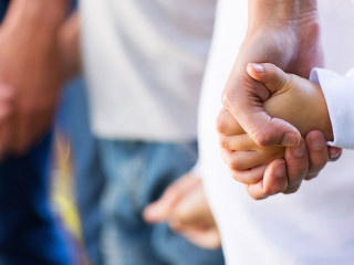 family holding hands