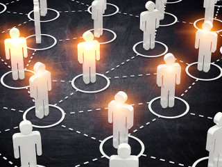 Social Web Network Background Image