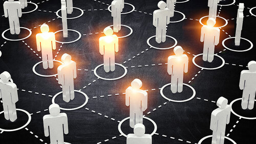 Social Web Network Background Image