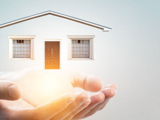 Real estate concept . Mixed media