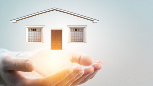 Real estate concept . Mixed media