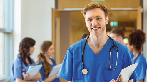 Medical student smiling at the camera