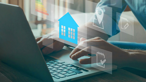 real estate, buy house concept, choosing home with parameters of