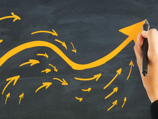 Different direction and choice concept