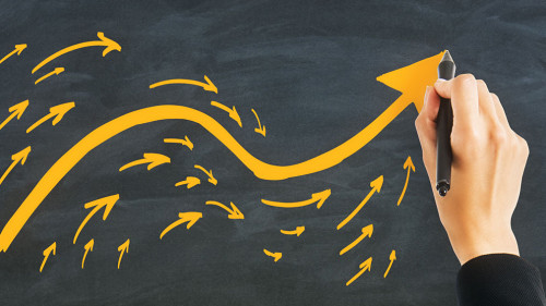 Different direction and choice concept