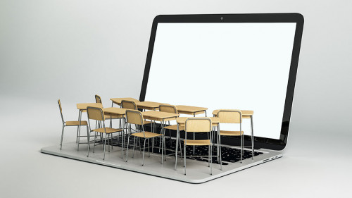 Online education and webinar concept