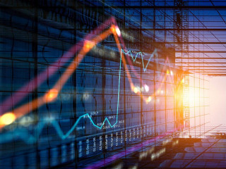 Global financial markets concept. . Mixed media