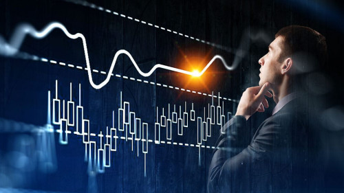 Business graph and trade monitor