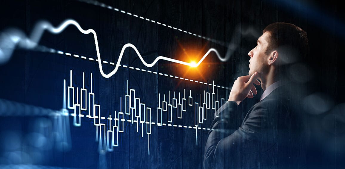 Business graph and trade monitor