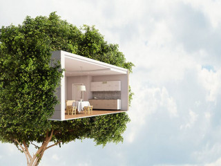 Real estate and ecology concept