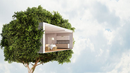 Real estate and ecology concept