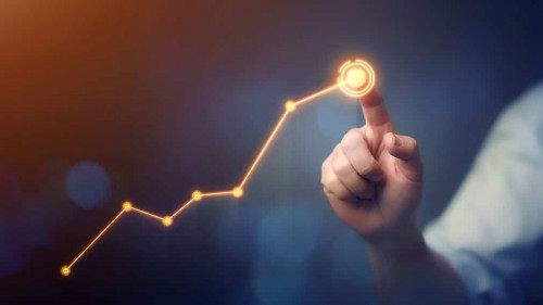 Targeting the business concept, Businessman touching business target on virtual screen, target in his hand Planning for success, Set goals for better results.