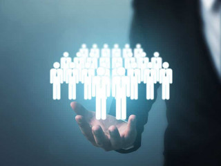 Human resource management and recruitment employment business concept