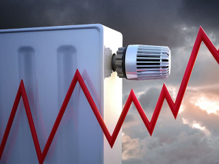 Rising Energy Prices in front of heater