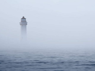 misty sea