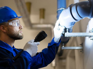 PVC Water Pipe Inspection By Construction