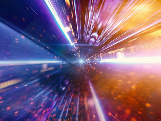 Daten fliegen mit Lichtgeschwindigkeit über die Datenautobahn i