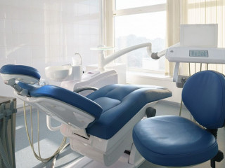 Photo overlooking the dental office, chair