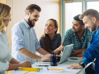 Enthusiastic about their latest project