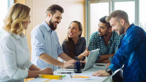 Enthusiastic about their latest project