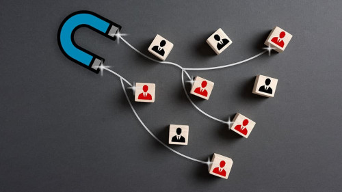 The magnet attracts and collects the employees. Hiring the best