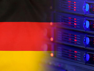 Technology Concept with Flag of Germany