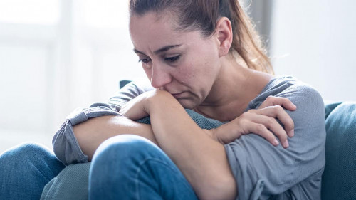 Young woman suffering from depression