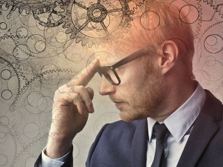 Concentrated businessman