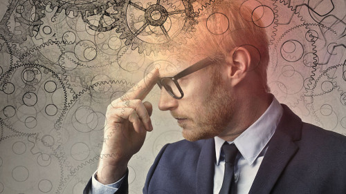 Concentrated businessman