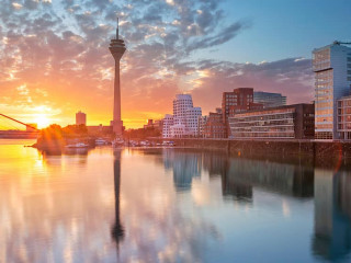 Dusseldorf, Germany. Cityscape image of Düsseldorf, Germany wit