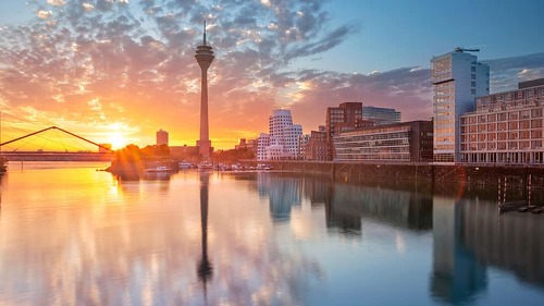 Dusseldorf, Germany. Cityscape image of Düsseldorf, Germany wit