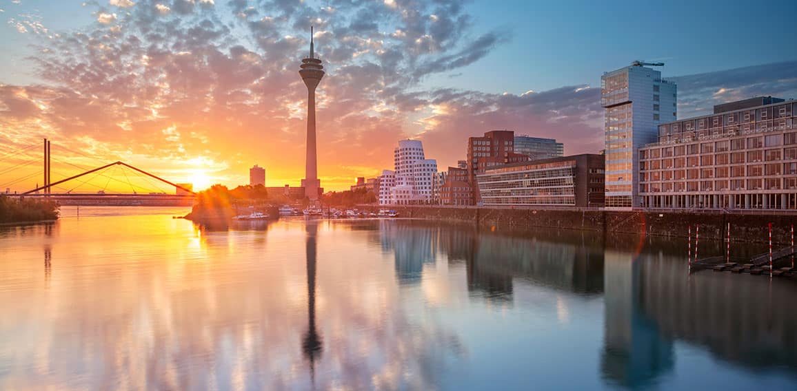 Dusseldorf, Germany. Cityscape image of Düsseldorf, Germany wit