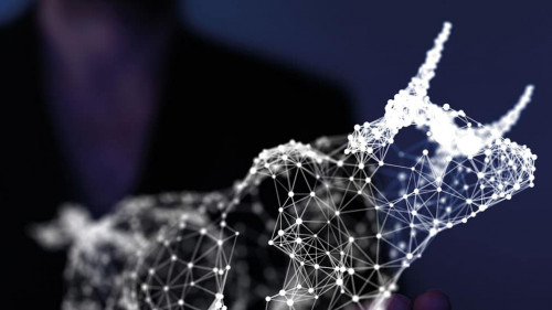 Business intelligence. Diagram - Graph Stock Trading, Investment dashboard