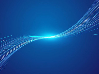 高速运动的科技发光地球