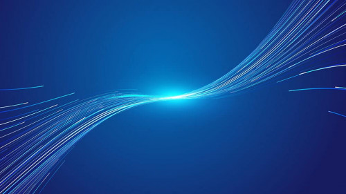 高速运动的科技发光地球