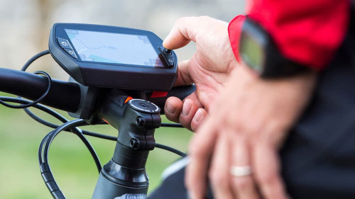 On-board display on modern Ebike, E-Mountainbike