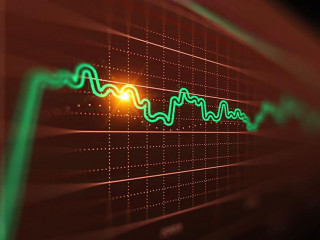 Business graph and trade monitor