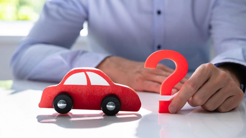 Are You Covered Concept Next To Car